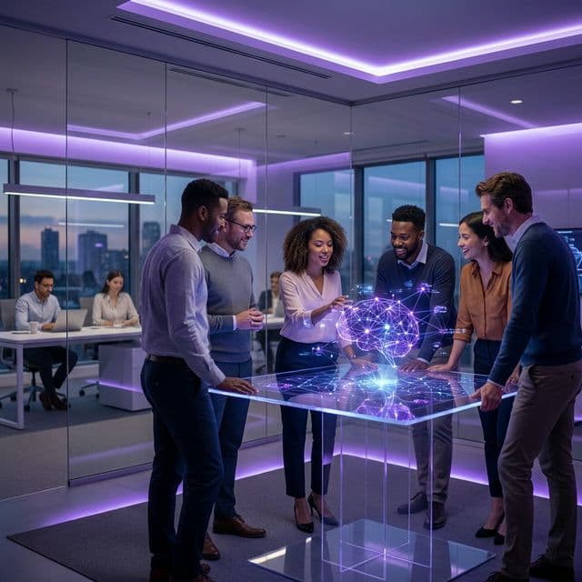 Our Team Collaborating on AI Solutions